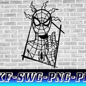 Spiderman SVG dxf-bestand, Avengers Svg Cut File, Marvel Dxf, Spiderman Superhero Svg snijbestanden, Instant digitale download