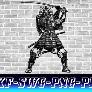 Japanese Samurai SVG DXF,  Samurai Warrior Svg Png, Japanese Warrior Caste Cut File, Digital file Samurai for printing,Samurai Warrior Japan