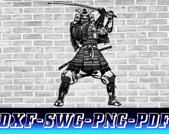 Japanese Samurai SVG DXF,  Samurai Warrior Svg Png, Japanese Warrior Caste Cut File, Digital file Samurai for printing,Samurai Warrior Japan
