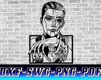 Arcane Silco Svg, Silco (Arcane) Dxf, League of Legends Dxf, Lol Svg, Silco (Arcane) Silhouette, Silco (Arcane), Instant digital download