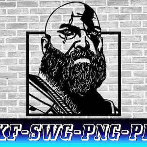 God of War Kratos SVG DXF, God Of War Gaming Design, Game Svg, Gamer Svg, Kratos Svg, God of War SVG, Cricut Cut File, Digitale Download