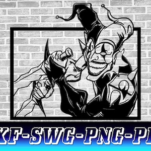 Shaco Svg, Shaco Dxf, League of Legends Dxf, Lol Svg Cut File, Shaco Silhouette Template, Shaco, Instant digitale download