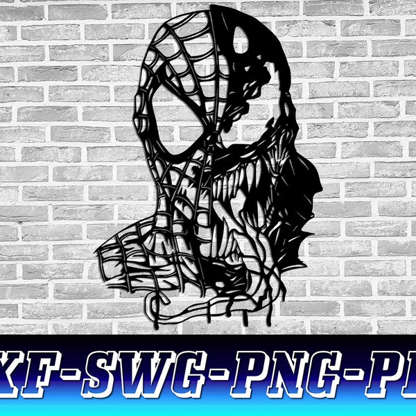 Spiderman Venom SVG dxf file, Avengers Svg Cut File, Marvel Dxf, Spiderman Venom Superhero Svg cutting files, Instant digital download