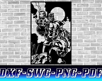 Thanos Svg Avengers Svg, archivo svg dxf, Thanos Png, Thanos Svg, Thanos Dxf, Descarga digital instantánea