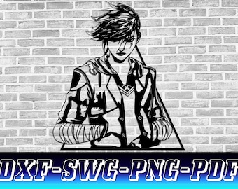 Arcane Vi Svg, Vi (Arcane) Dxf, League of Legends Dxf, Lol Svg, Vi (Arcane) Silhouette, Vi (Arcane), Instant digital download