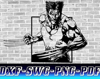 Wolverine SVG, X-Man Svg, Wolverine Xmen , Wolverine Laser cut For Cnc Laser Plasma, Logan Wolverine svg  digital vector, instant download