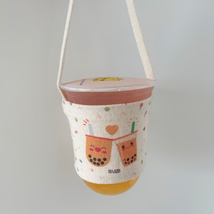 Boba Bubble Milk Tea Bechertragetasche Cup Holder Getränkehalter Bild 8