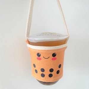 Boba Bubble Milk Tea Bechertragetasche Cup Holder Getränkehalter Bild 9