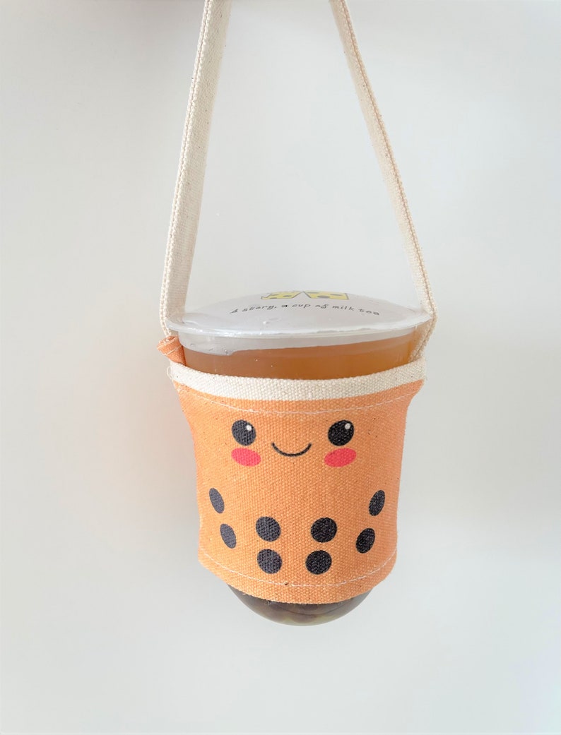 Boba Bubble Milk Tea Bechertragetasche Cup Holder Getränkehalter Bild 9