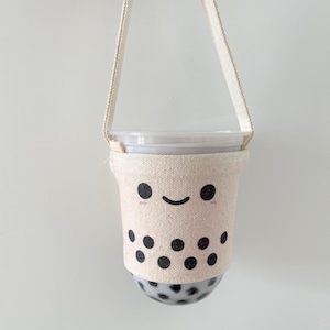 Boba Bubble Milk Tea Bechertragetasche Cup Holder Getränkehalter Bild 5