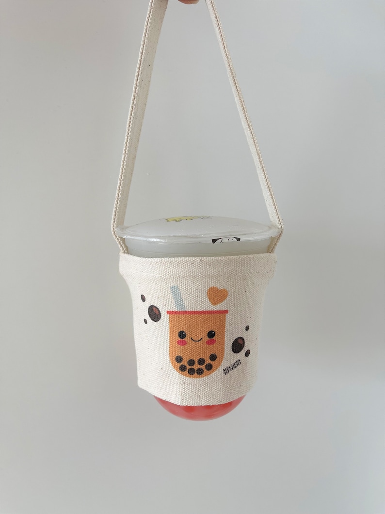 Boba Bubble Milk Tea Bechertragetasche Cup Holder Getränkehalter Bild 7