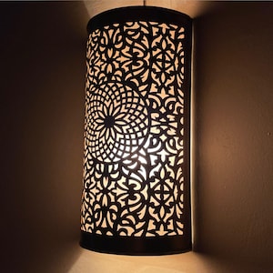 100 % Handmade Moroccan Wall Sconce – Vintage Brass Light Fixture, Rustic Oriental Wall Lamp, Arabic Decor Lighting For Yout Home