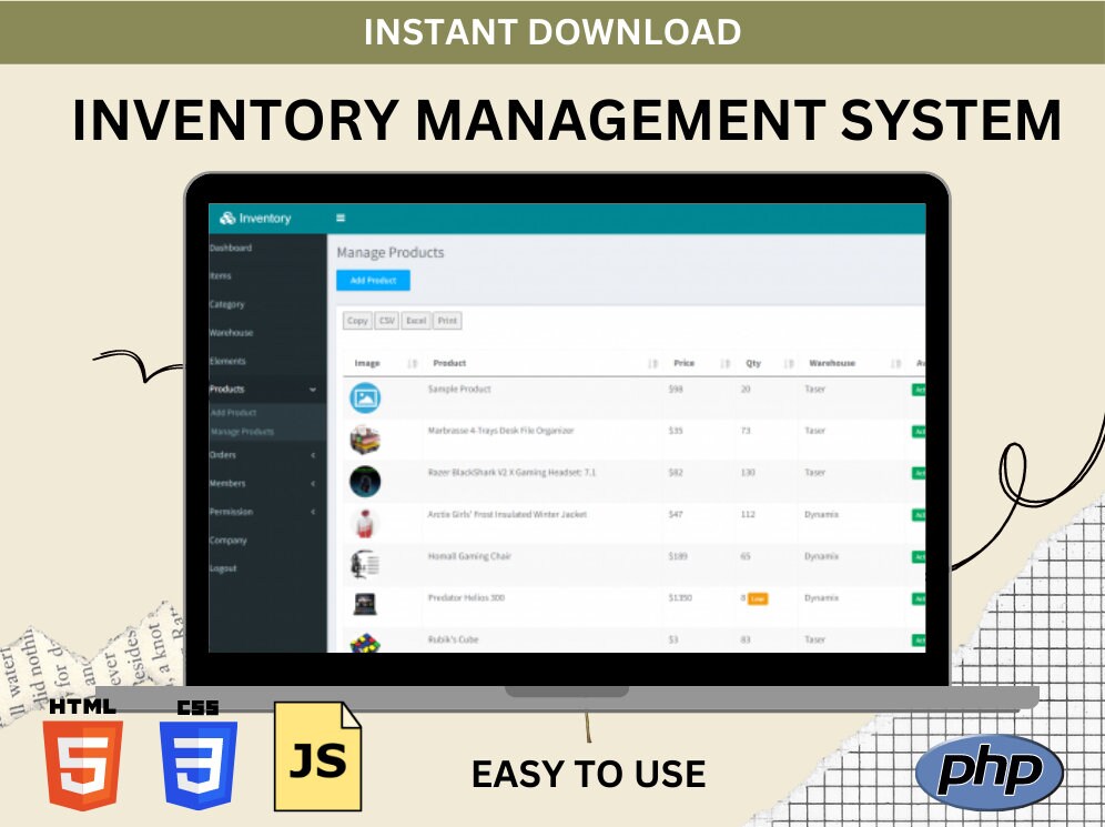 Inventory Management System Project