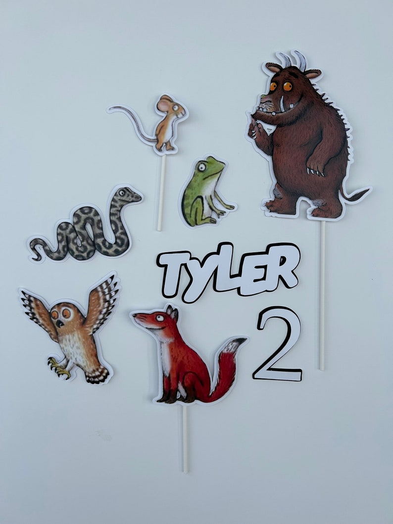 Gruffalo Cake Topper Set Etsy UK