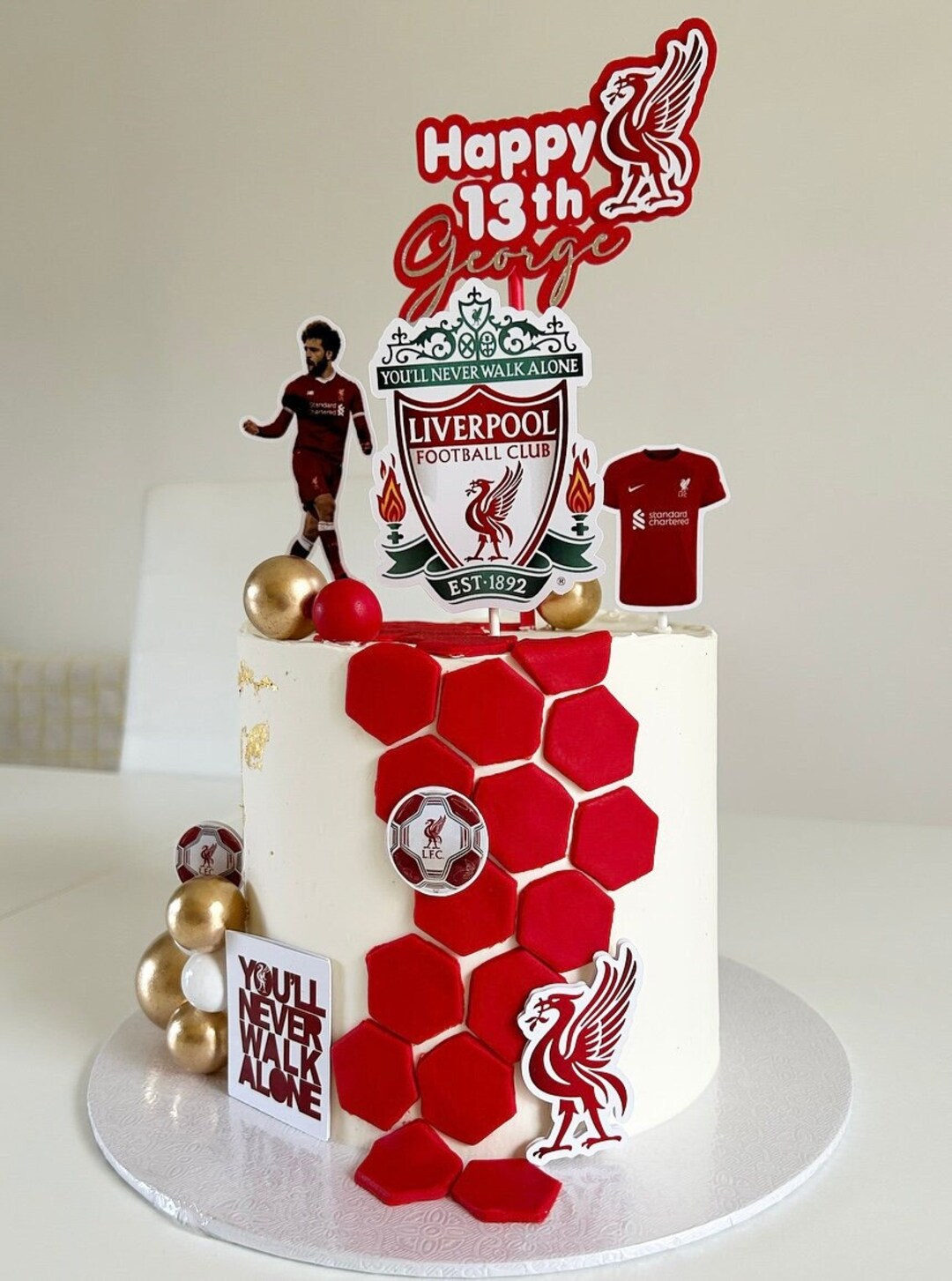 Liverpool FC Cake Topper Etsy