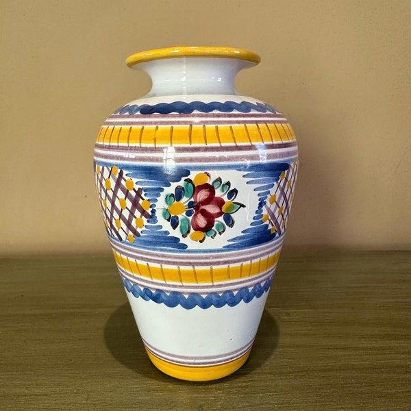 Handpainted Slov Keramika Vase