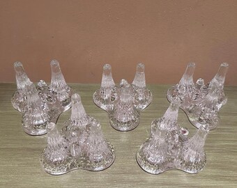 Set of 5 Vintage Kosta Boda Igloo Tapered Candle Holders