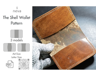 The Shell Wallet Leather Pattern, Cardholder Template (PDF)
