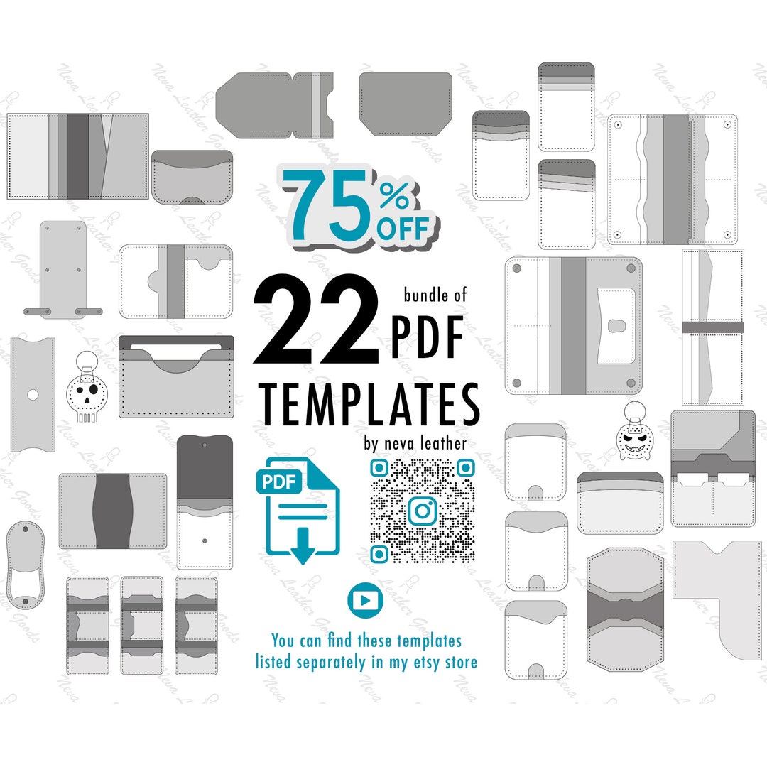 Modello Acrilico Per Portafoglio Fai Da Te - 6 Pezzi, Per Creare Portafogli Lunghi - Foto 11