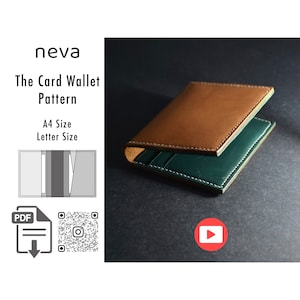 Leder Brieftasche Muster pdf, Brieftasche Vorlage, Leder Brieftasche pdf, Kartenhalter PDF, kompakte Brieftasche Muster, Leder Muster pdf, schlanke Brieftasche