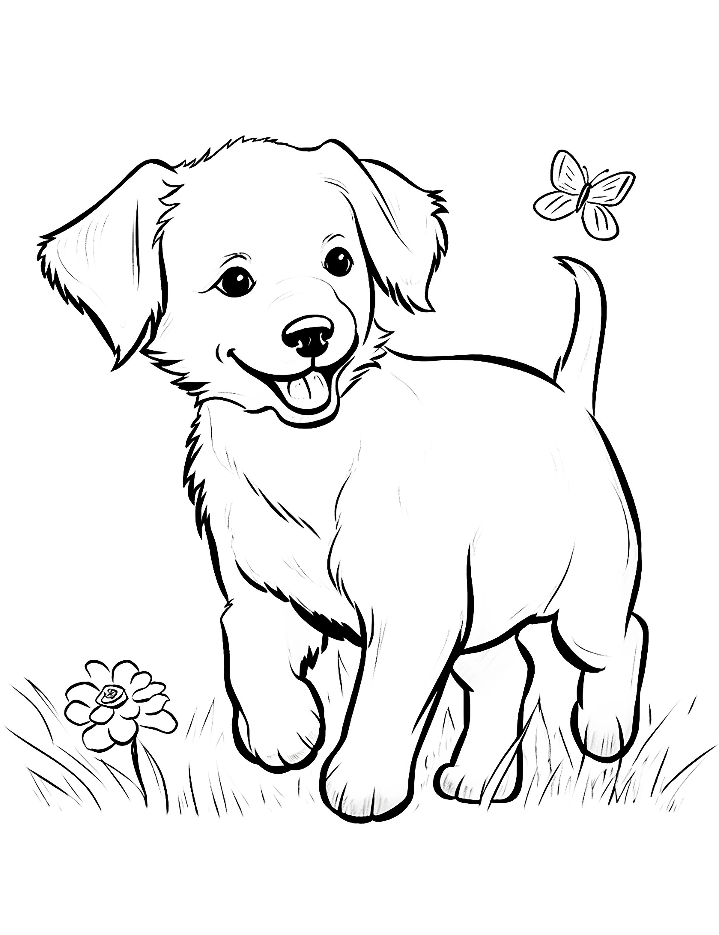 High-quality Puppy Coloring Collection 50 Mindful Printable Designs