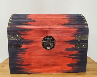 Red and Black Large Treasure Chest