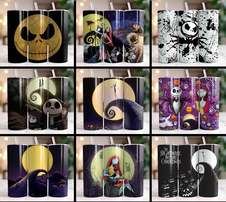 The Nightmare Before Christmas Tumbler Wrap Bundle 20oz - Etsy Canada