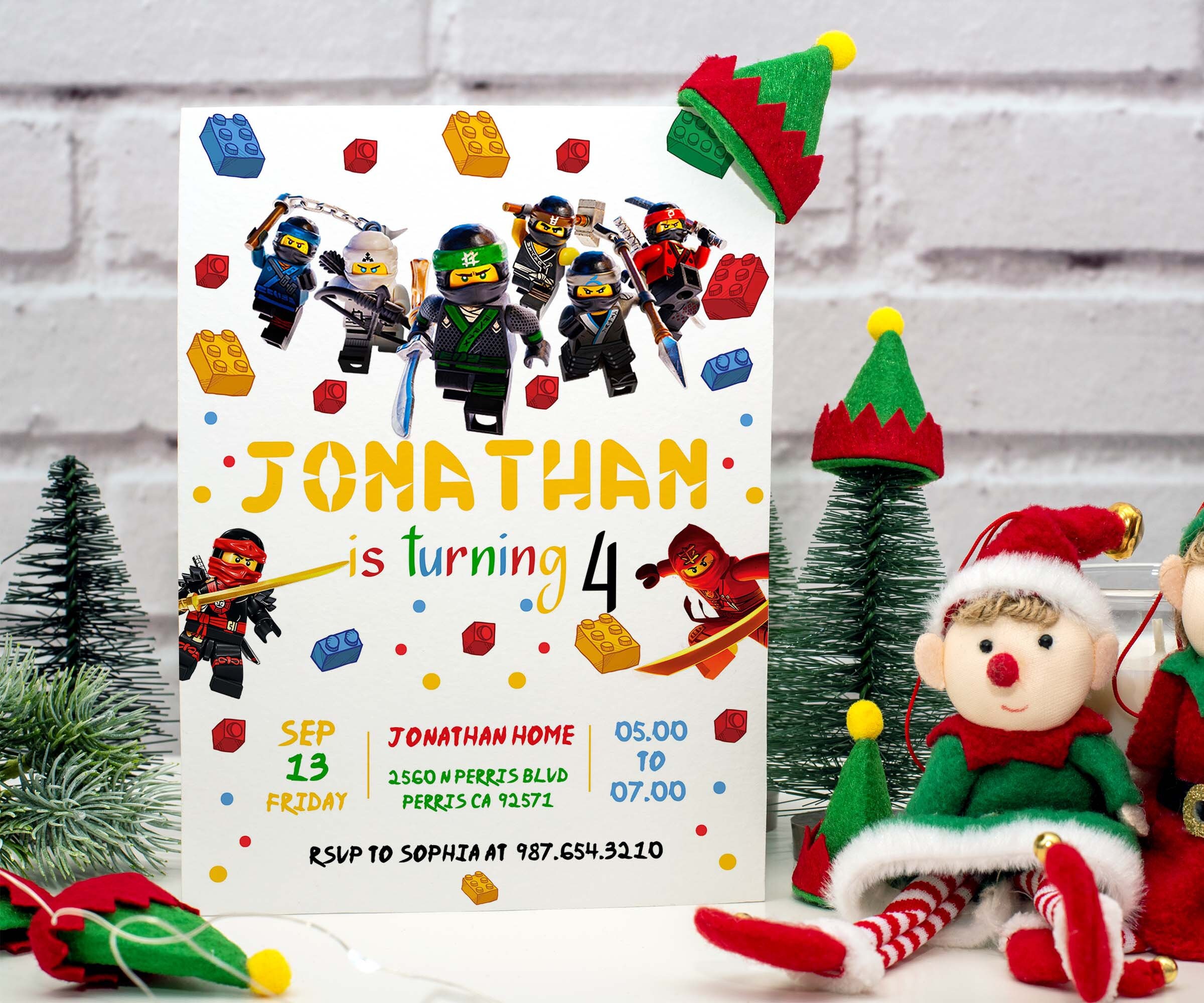 Editable Ninjago Birthday Invitation Template Printable - Etsy