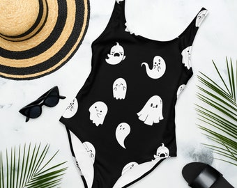 Ghosty One-Piece Swimsuit | Goth Swimwear | Alternative 90s style |