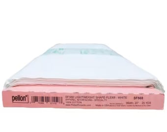 Pellon Shape-Flex ligero de 20" de ancho, n.° SF568WHT, estabilizador de telas, entretela, costura, manualidades, endurecedor