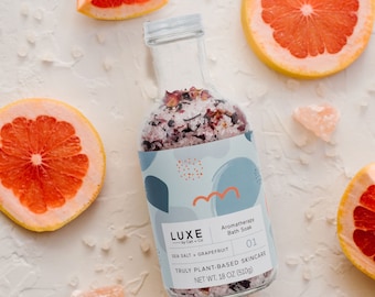 Sea Salt + Grapefruit Aromatherapy Bath Salt Soak