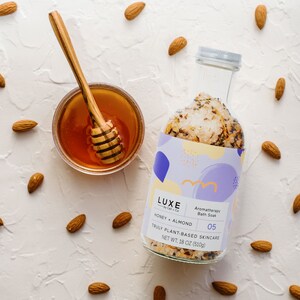 Honey + Almond Aromatherapy Bath Salt Soak