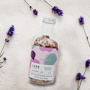 Lavender + Oat Aromatherapy Bath Salt Soak