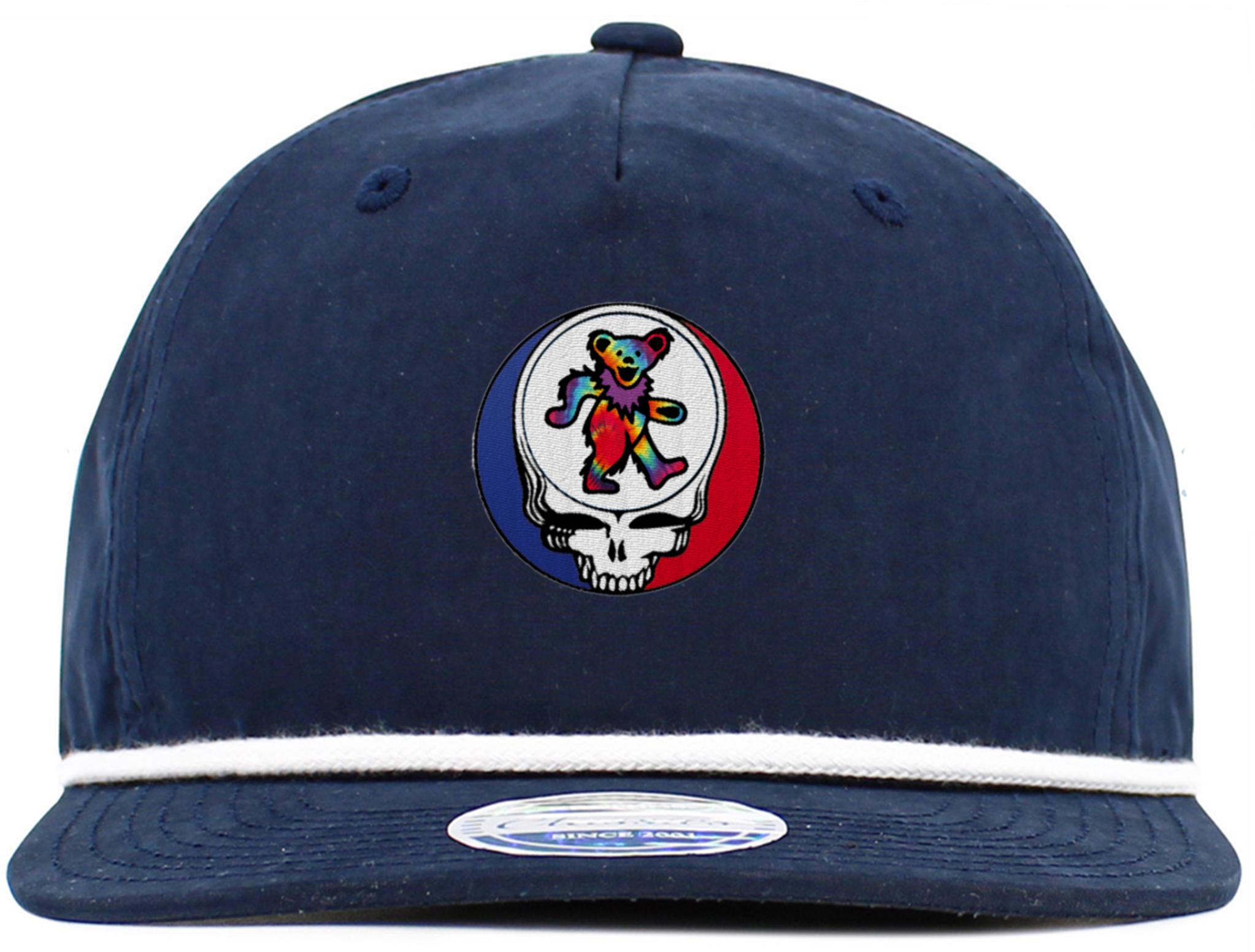 Candy Did It! Handmade One Of A Kind White Grateful Dead Bling Ball Cap Womens Jeweled Studded Hat - Sugar Skull Day of The Dead  main image 2