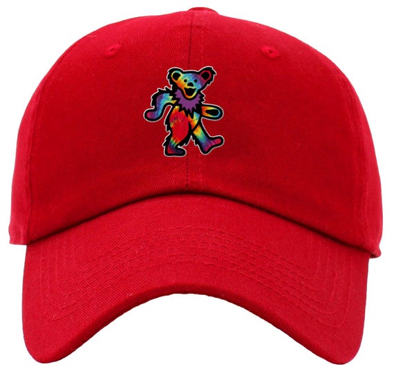 Dancing Bear Tie Dye Grateful Dead Baseball Hat - Etsy display picture 3
