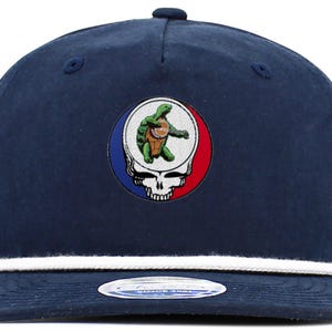 Grateful Dead⭐︎Banjo Terrapin/Denim Cap Terrapin Banjo Grateful Dead Steal Your Face Baseball Hat With