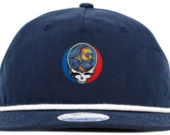 Grateful Dead⭐︎Banjo Terrapin/Denim Cap Terrapin Banjo Grateful Dead Baseball Hat With Brim Rope - Etsy Israel