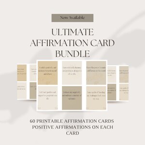 Manifestez vos rêves : ensemble de cartes d'affirmation imprimables pour la manifestation et la croissance personnelle | Cartes d'affirmation numérique | Soins auto-administrés