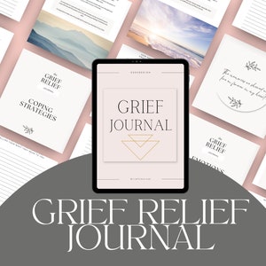 Ein Trauer Relief Digitales Journal für emotionale Erholung | Pflege Journal | Digitales und druckbares Journal