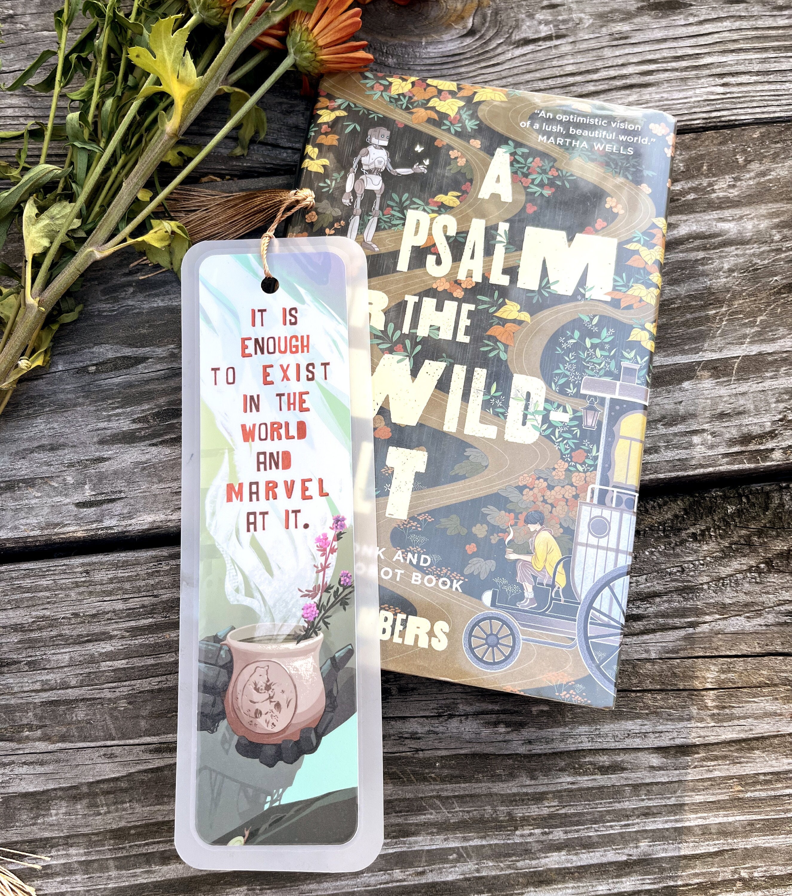 A Psalm for the Wild-built Bookmark With Tassel, Book