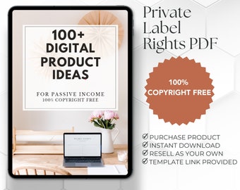100+ Digital Product Ideas Guide for Etsy Sellers (Master Resell Rights) (PDF)
