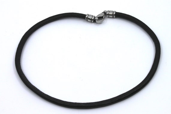 BVLGARI 4.5mm Leather Cord Choker Necklace with S… - image 7