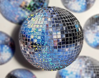 disco ball holographic sticker glitter sticker aesthetic sticker waterproof vinyl sticker