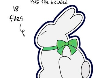 Easter Cookie Cutter STL File: Bunny, Egg, Carrot, Basket Imprints (Digital Download)