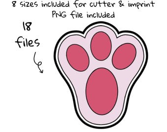 Easter Cookie Cutter Bunny Ears egg Carrot Basket Digital File Cookie Cutter Imprint STL File Instant Download, STL Cookie Cutter File