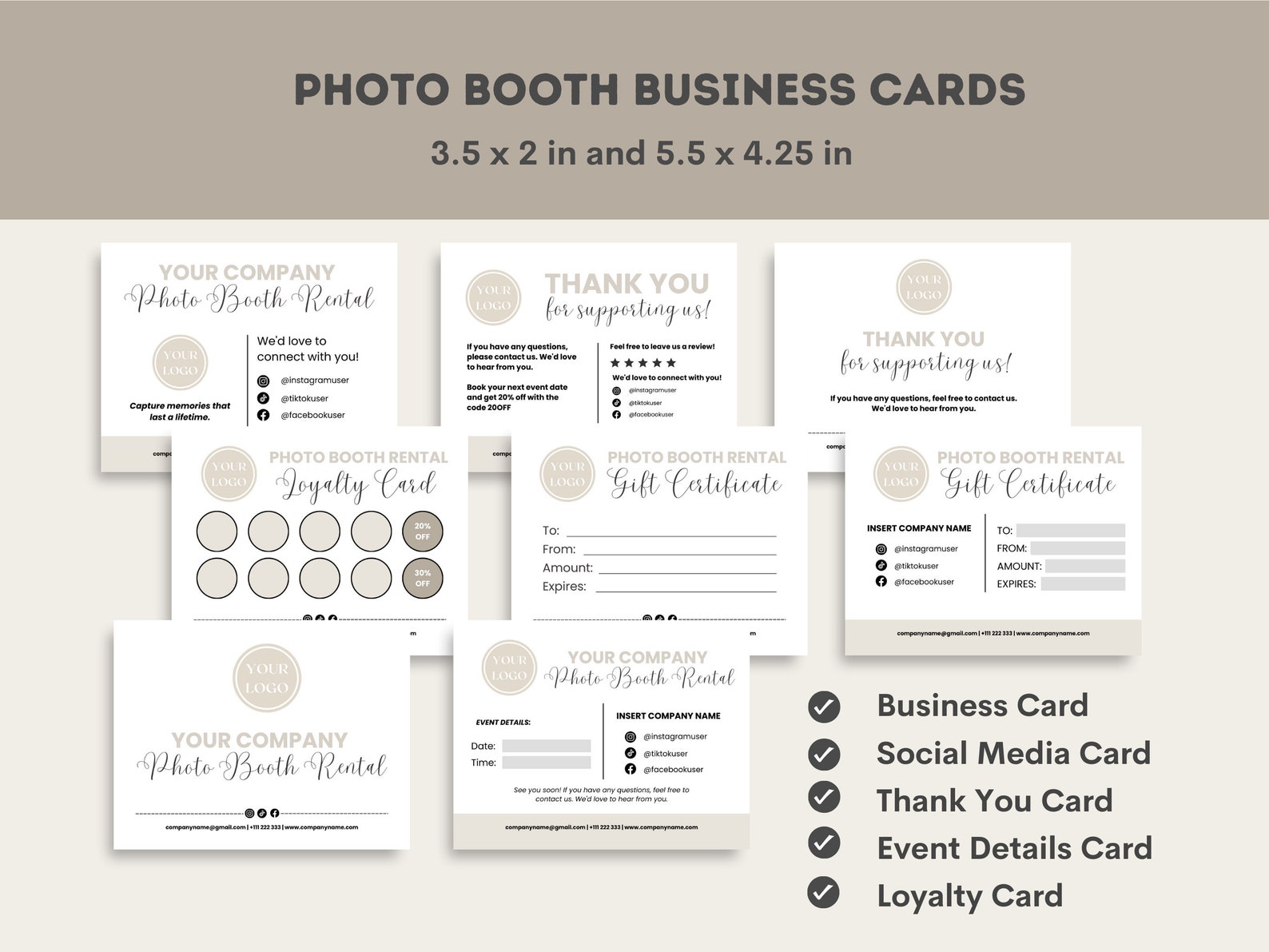 Booth Quotation Example Photo Booth Contract Template Bundle, Video Booth Rental Agreement ...