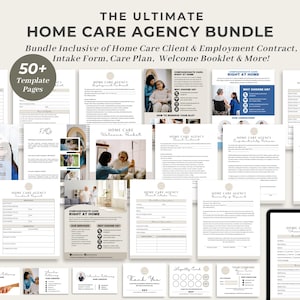 Home Care Agency Forms & Contract Templates, Client Intake Paperwork, Personalized Care Plan, Home Safety Checklist, Employment Contract