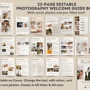 Photography Contract Agreement, Photographer Welcome Guide Template ...
