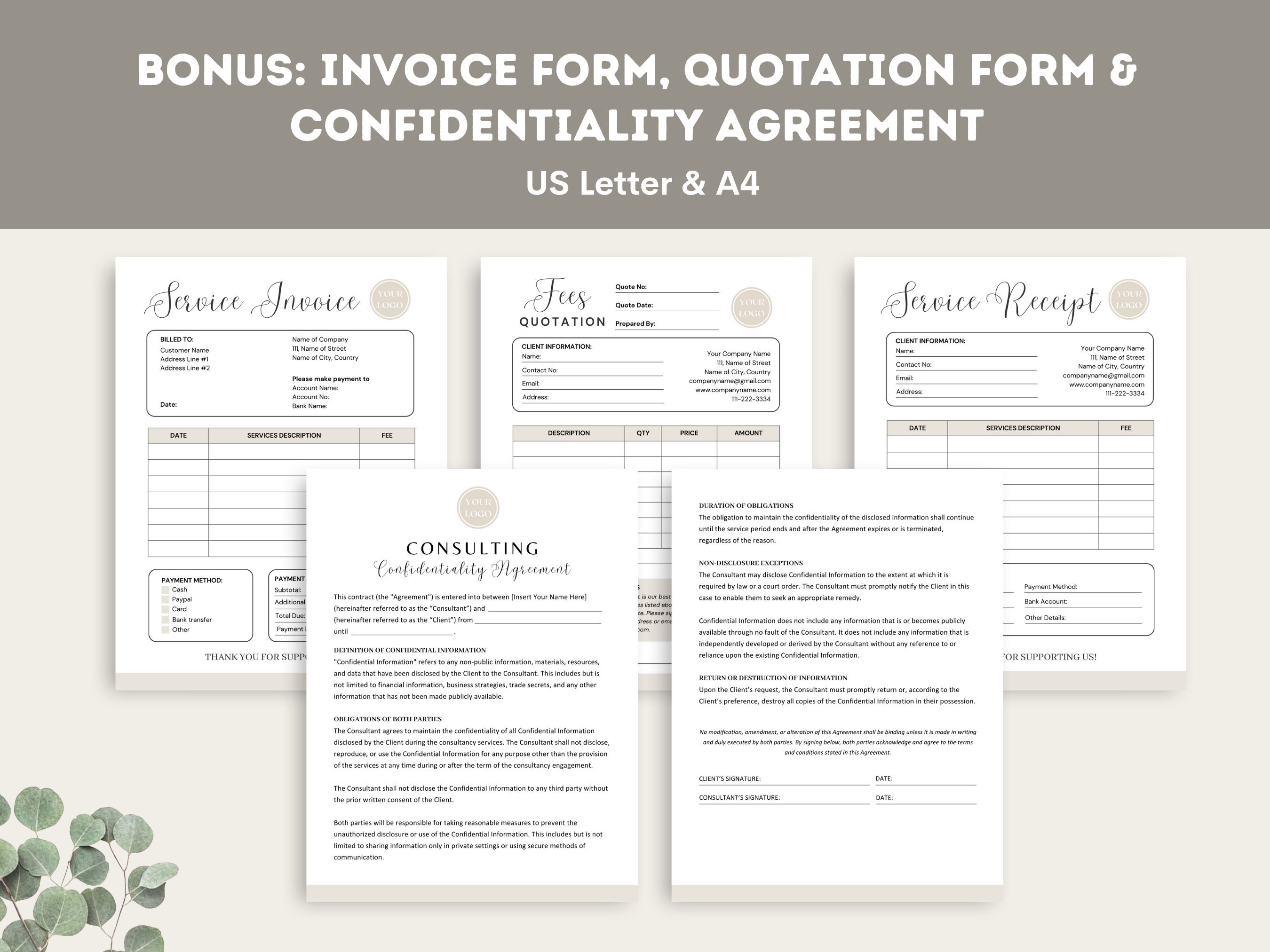 Consulting Contract Agreement Template, Editable & Printable Consultant ...