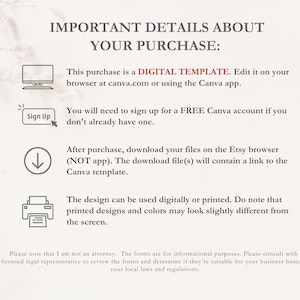 Birth Doula Contract Agreement, Birth Doula Client Intake Form, Editable Paperwork, Welcome Book, Price List Template, Invoice, CANVA image 9